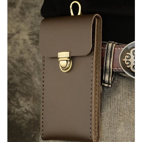 Classic Retro Leather Fanny Pack Phone Bag