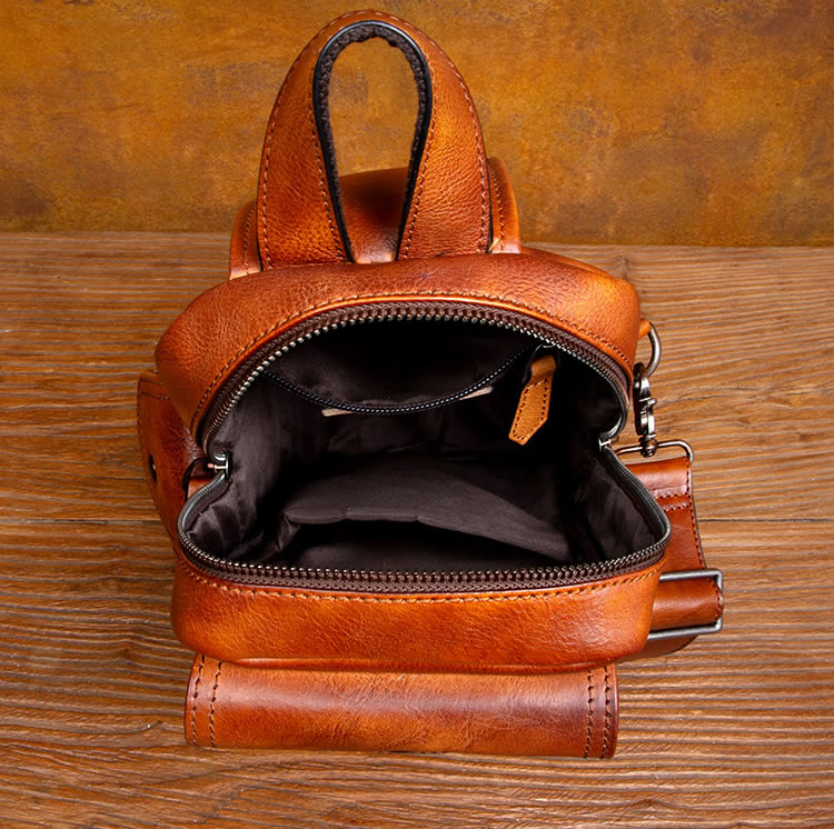 Vintage Manual Genuine Leather Shoulder Bags - Angleplan Handmade